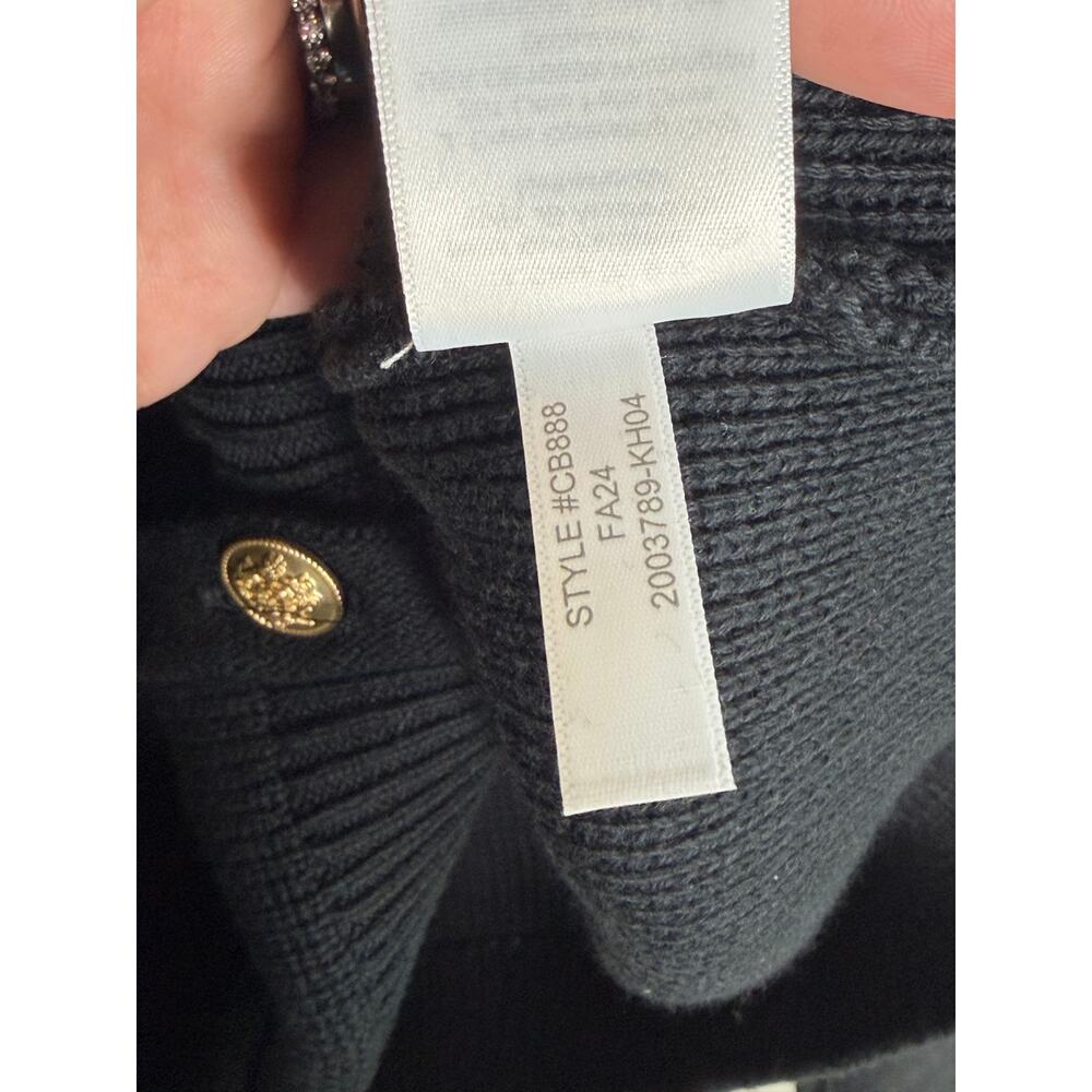 J. Crew Emilie Long Sleeve Button Front Knit Cardigan Sweater Black Womens S NWT - Picture 9 of 12